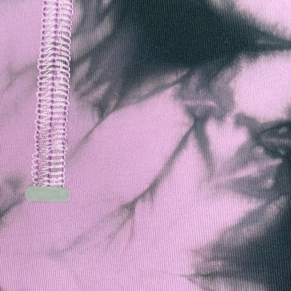 EUC Lululemon Power Thru High Rise Tight 25" Over Tie Dye Purple Grey Sz 4 Pants - Picture 8 of 16